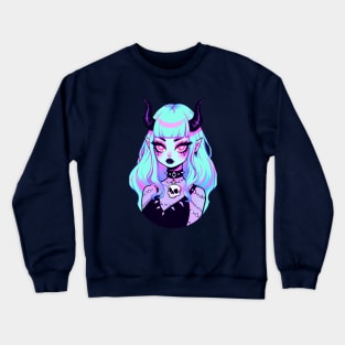 Cute Demon Girl Crewneck Sweatshirt